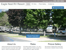 Tablet Screenshot of eaglenestrv.com